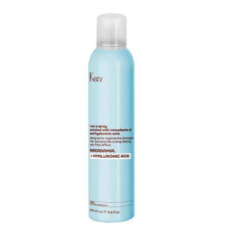 Kezy Спрей для восст. слабых и поврежден. волос I Am Macadamia+hyaluronic, 200 мл