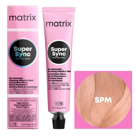 Краска для волос Matrix Super Sync Pre-Bonded SPМ пастельный мокка, 90 мл