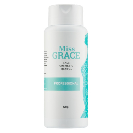 Miss Grace Professional Тальк косметический для депиляции с ментолом, 120 г