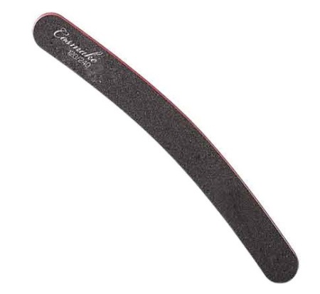 Пилка маникюрная бумеранг NF-05 черная 120/240 грит