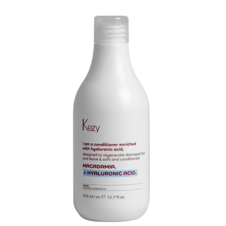 Kezy Кондиционер для восст. слабых и повр. волос I Am Macadamia+hyaluronic, 375 мл