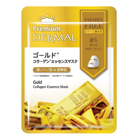 DERMAL Premium Маска для лица с золотом и коллагеном 25 г