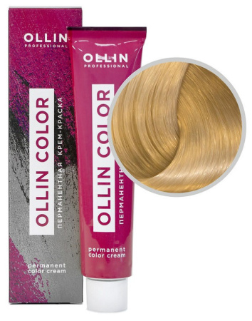 Перманентная крем-краска для волос Ollin Color 10/03 св. блондин прозрачно-зол., 60 мл