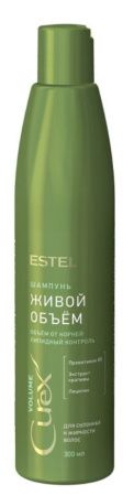 Шампунь для склонных к жирности волос Estel Curex Volume "Живой объём", 300 мл 