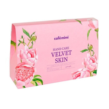 Набор подарочный "Бархатная кожа" Cafe Mimi (2 крема, скраб для рук по 50 мл)
