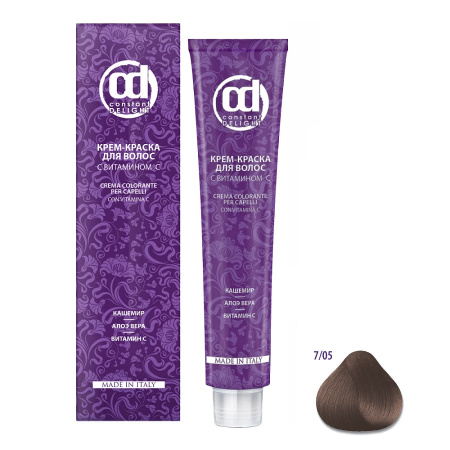 Крем-краска Constant Delight с витамином С 7/05 средне-русый натурально-золотистый, 100 мл