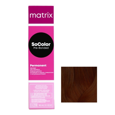 Краситель Matrix SoColor Pre-Bonded 4BC шатен коричнево-медный, 90 мл