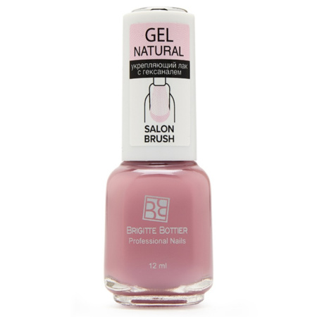 Brigitte Bottier Укрепляющий лак с гексаналем GEL NATURAL тон 05 пыльно-розовый, 12 мл