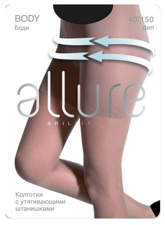 Колготки с плотными утягивающими шортами Body 40/150 den, nero 5