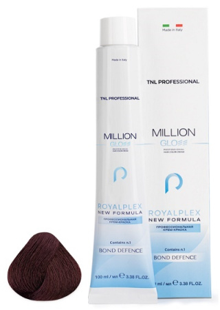 Крем-краска для волос Million Gloss 6.62 Темный блонд красный фиолетовый, 100 мл