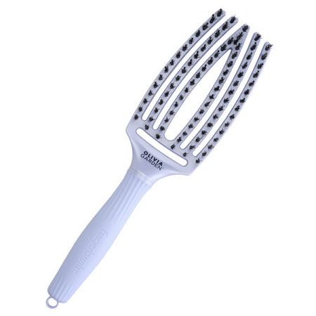 Olivia Garden Щетка для волос Fingerbrush Boar&Nylon Polar Blue