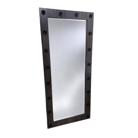 Напольное гримерное зеркало передвижное на колесиках ЛДСП 3 полки 770х45х1770 мм, дуб интра