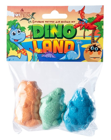 Детское ароматизированное шипучее средство для ванн "Dino Land"