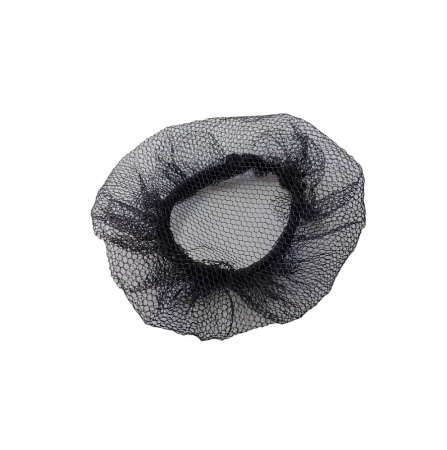 Сеточка для волос большая, черная (1 шт)