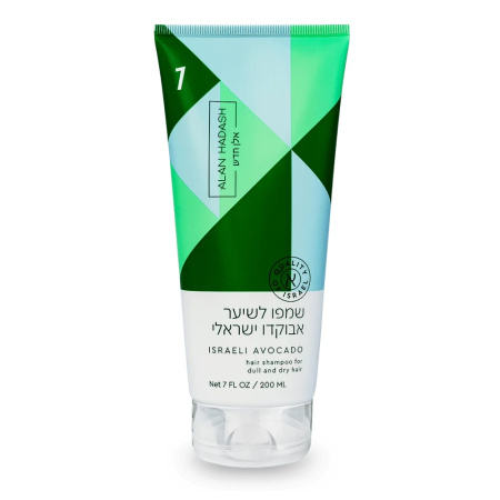 Шампунь бессульфатный для тусклых, сухих и ломких волос Alan Hadash Israeli Avocado, 200 мл