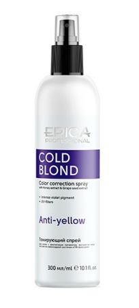 Спрей Cold Blond для нейтрализации теплого оттенка с фиолетовым пигментом, 300 мл