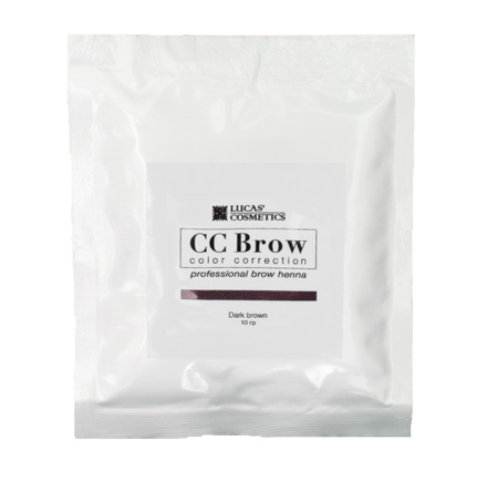 Хна для бровей в саше CC Brow Lucas' Cosmetics, тёмно-коричневая, 10 г