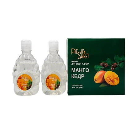 Fresh''nSweet Набор для души и душа "Манго и Кедр" (гель для душа, пена для ванн)