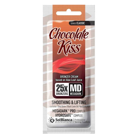 Крем для загара SolBianca Classic Chocolate Kiss 25х bronzer с маслом какао, маслом ши, 15 мл