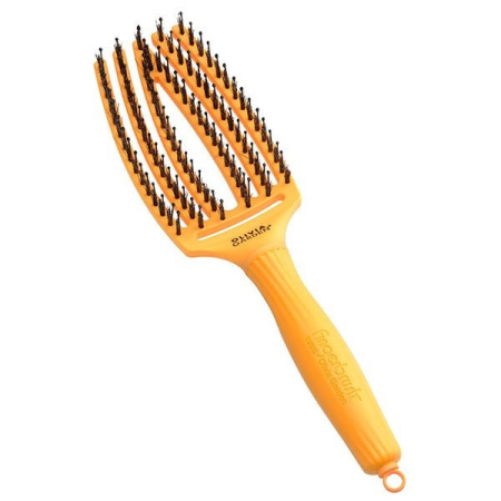 Olivia Garden Щетка для волос Fingerbrush Care Iconic Boar&Nylon YELLOW SUNSHINE