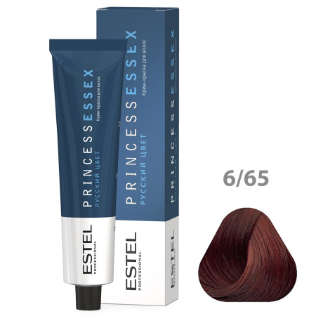 Крем-краска Estel Princess Essex 6/65 тёмно-русый фиолетово-красный бордо, 60 мл