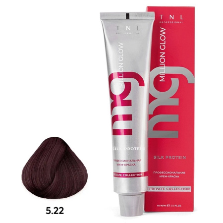 Крем-краска TNL Million Glow Private 5.22 светлый интенсивный фиолетовый, 60 мл