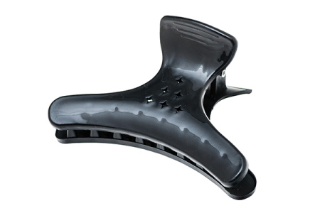 Зажимы бабочка усиленные черные, 4 шт