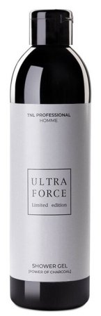 Мужской увлажняющий гель для душа TNL Ultra Force с черным углем, 250 мл