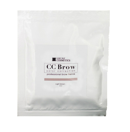 Хна для бровей в саше CC Brow Lucas' Cosmetics, светло-коричневая, 5 г