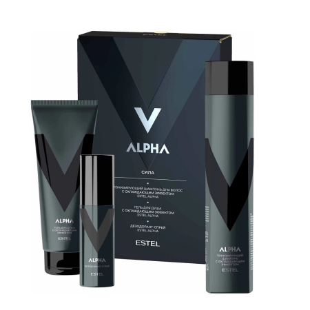 Estel Набор Alpha Сила (шампунь 300 мл + гель для душа 250 мл + дезодорант 100 мл)