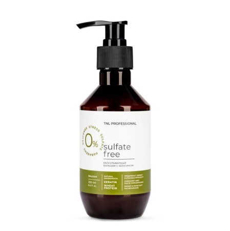 TNL Professional Бессульфатный бальзам Sulfate Free с кератином, 460 мл