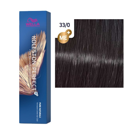 Wella Крем-краска стойкая Koleston P. 33/0 Темно-коричневый интенсивный натуральный, 60 мл