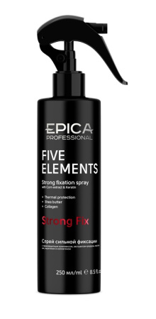 Спрей для волос сильной фиксации с термозащитным комплексом Five Elements, 250 мл