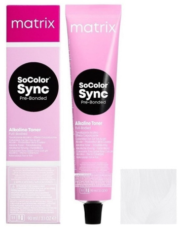 Щелочной краситель SoColor Sync Pre-Bonded CLEAR с бондером, прозрачный оттенок, 90 мл 