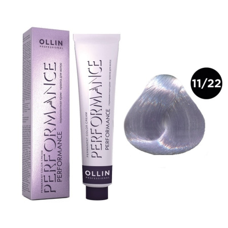 Перманентная крем-краска Ollin Performance 11/22 специальный блондин фиолетовый, 60 мл