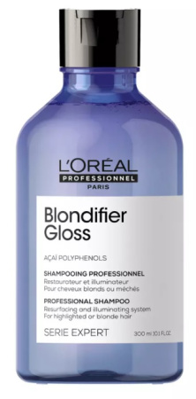 Шампунь для осветленных и мелированных волос L’Oreal Blondifier Gloss, 300 мл