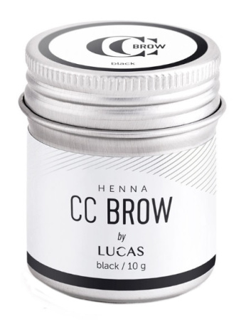 Хна для бровей в баночке CC Brow Lucas' Cosmetics, чёрная, 10 г