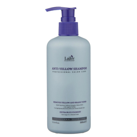 Оттеночный шампунь для устранения желтизны Lador Anti-Yellow Shampoo, 300 мл
