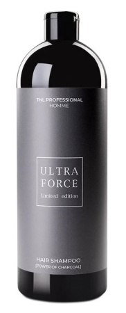 Шампунь для мужчин TNL Ultra Force с черным углем, 1000 мл