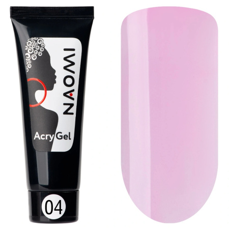 Naomi AcryGel в тубе 04 Прозрачно-розовый, 15 г