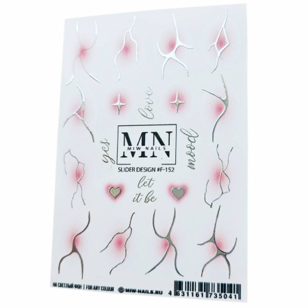 Слайдер-дизайн для ногтей Miw Nails F-152