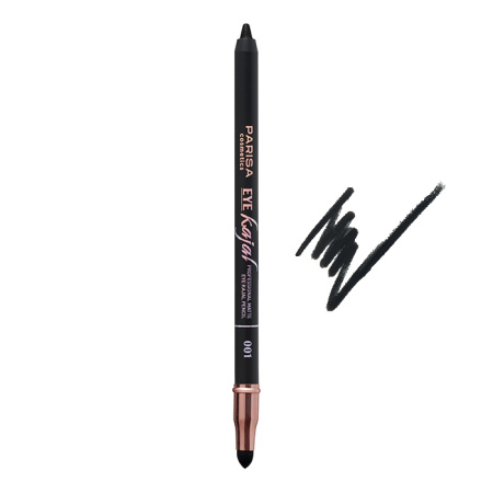 Карандаш для глаз каял Parisa, т. 001 black, 6 г