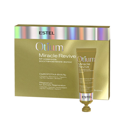 Сыворотка-вуаль для волос Estel Otium Miracle Revive "Мгновенное восстановление", 5*23 мл