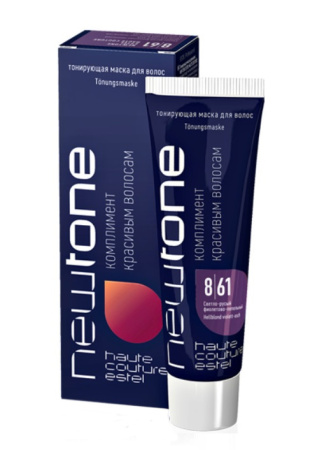 Маска тонирующая для волос Estel Newtone 8/61 светло-русый фиолетово-пепельный, 60 мл