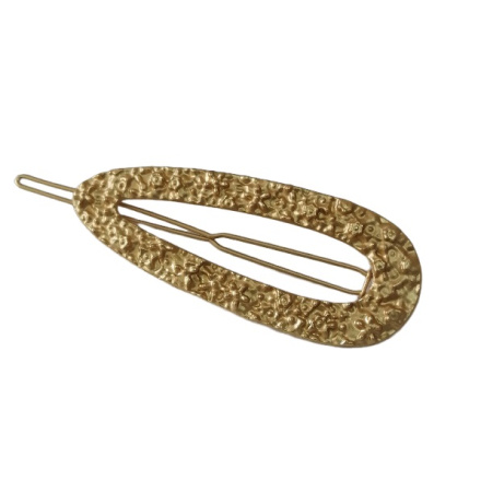 Зажим металлический "Капля" для волос, 6,5 см (цвет в ассор-те)