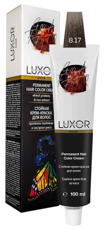 Перманентная крем-краска Luxor Professional Color 8.17 Светлый блондин пеп.шокол, 100 мл