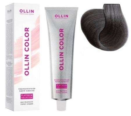 Перманентная крем-краска Ollin Color Platinum Collection 8/112 св-рус. интен.пеп-фиол, 100 мл