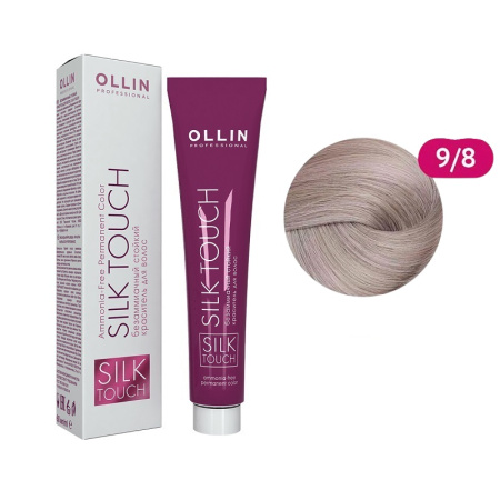 МП Ollin Безаммиачный стойкий краситель Silk Touch 9/8 блондин жемчужный, 60 мл