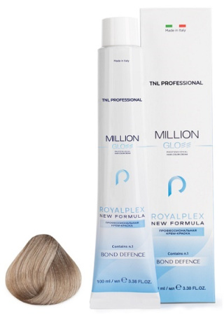 Крем-краска для волос Million Gloss 10.1 Платиновый блонд пепельный, 100 мл