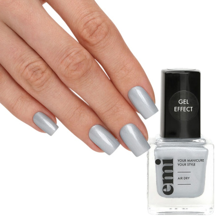 E.MI Ультрастойкий лак Gel Effect №233 блеск платины, 9 мл